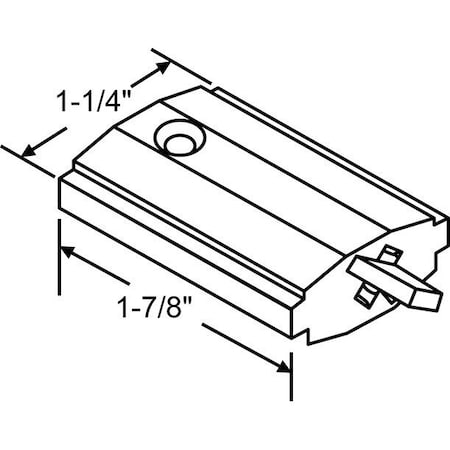 Strybuc LH PIVOT BLOCK BLACK 900-2367LH